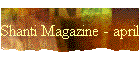 Shanti Magazine - aprile 2006